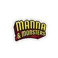 Manna & Monsters Die-Cut Sticker — Bold Retro Logo Sticker for Laptops & Gear