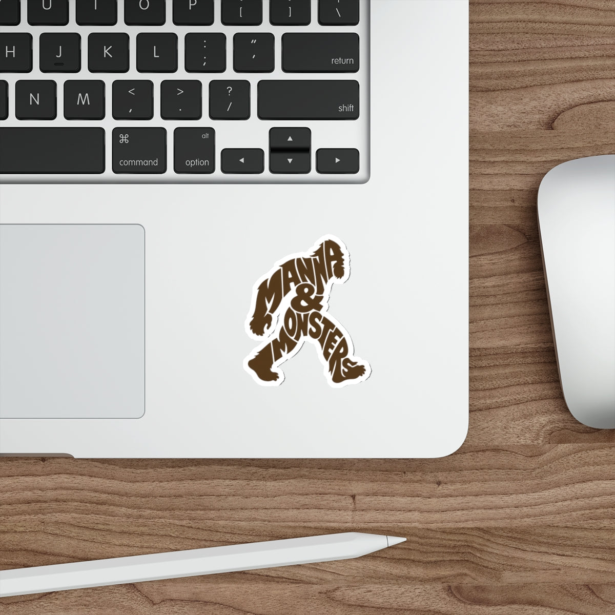 “Manna & Monsters” BigFoot Sasquatch Vinyl Die-Cut Sticker